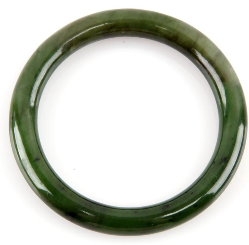 LADIES NEPHRITE JADE BANGLE BRACELET (1 of 1)