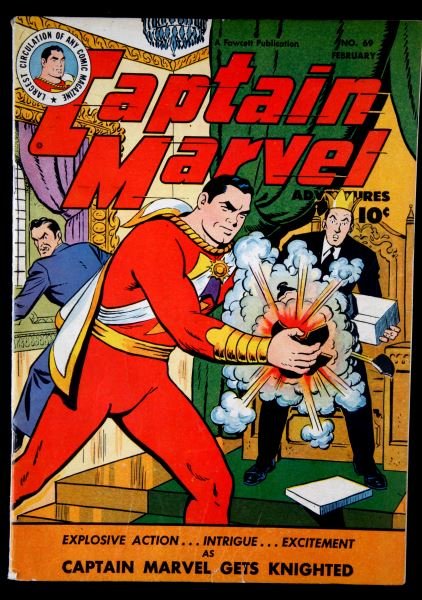 CAPTAIN MARVEL ADVENTURES 10 CENT COVER GOLDEN AGE (1 of 3)