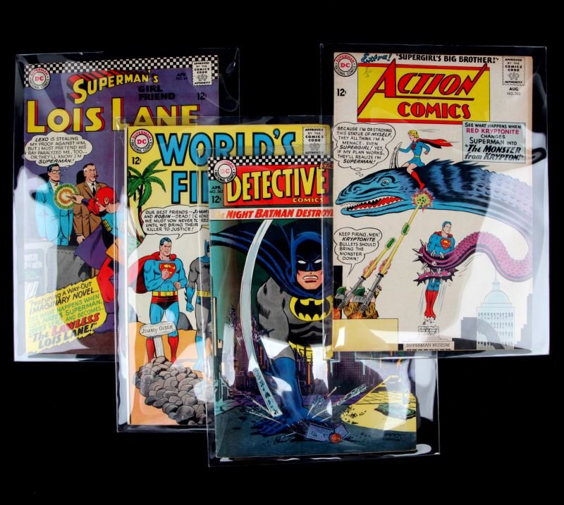 GROUP OF 4 DC 12 CENTS COMIC BOOKS IN SLEEVES (1 of 5)