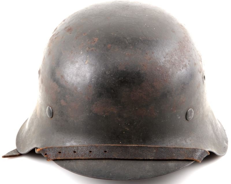 WWII DIRECT VET BRING BACK M42 GERMAN HELMET: SGT. Wayne Coloney 12th Armored "Hellcat" Division in combat with only one R&R from November 1944 until German surrender in 1945, no decal late war issue, no Manufacturing firm markings but configurat