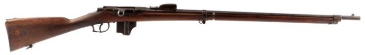 1884 DUTCH BEAUMONT 1871/88 BOLT RIFLE 11MM: Antique Dutch Beaumont-Vitali 1871/88 bolt action rifle, 11mm. Full wood stock with Delft cartouche (1884) to side. Cleaning rod absent. Matching proof marks all over. Measures 52 inches long. Rifling