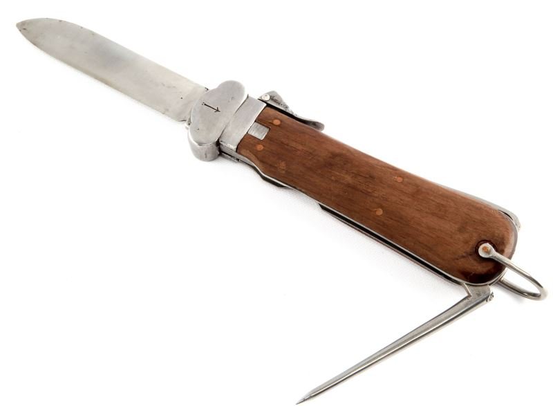 WWII GERMAN THIRD REICH PARATROOPER GRAVITY KNIFE: Very good condition, deemed authentic but may have been serviced and have some replacement parts.