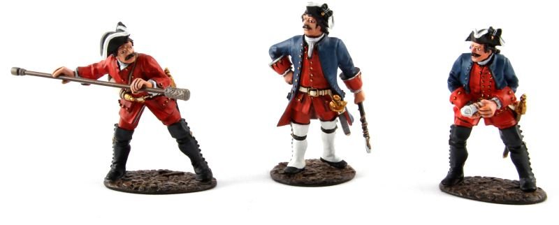 LIMITED EDITION JOHN JENKINS QFA-01 IN BOX: Limited edition John Jenkins hand-cast white metal figurines in box with COA. These toy soldiers are designed, researched, and sculpted by John Jenkins. This three piece set depicts a French Artillery