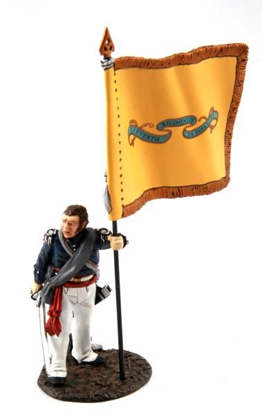 JOHN JENKINS LIMITED EDITION WAR OF 1812 USCH-09: Limited edition John Jenkins War of 1812 hand-cast white metal figurines in box with COA. These toy soldiers are designed, researched, and sculpted by John Jenkins. This two piece set depicts an Offic