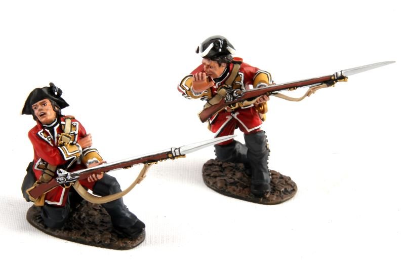 LIMITED EDITION JOHN JENKINS RETIRED QB-24 2PCS: Limited edition John Jenkins hand-cast white metal figurines in box with COA. These toy soldiers are designed, researched, and sculpted by John Jenkins. This set depicts wounded line infantry from the