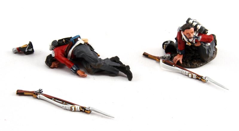 JOHN JENKINS BCH-14 WAR OF 1812 CHIPPAWA FIGURES: Limited edition John Jenkins hand-cast white metal figurines in box with COA. These toy soldiers are designed, researched, and sculpted by John Jenkins. Includes two wounded Royal Scots. Number 130 of
