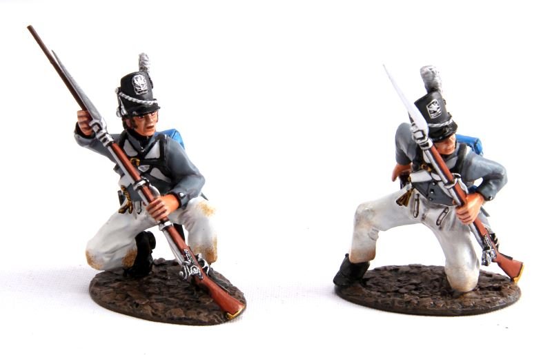 RETIRED JOHN JENKINS USCH-04 WAR OF 1812 IN BOX: Limited edition John Jenkins War of 1812 hand-cast white metal figurines in box with COA. These toy soldiers are designed, researched, and sculpted by John Jenkins. This two piece set depicts two knee