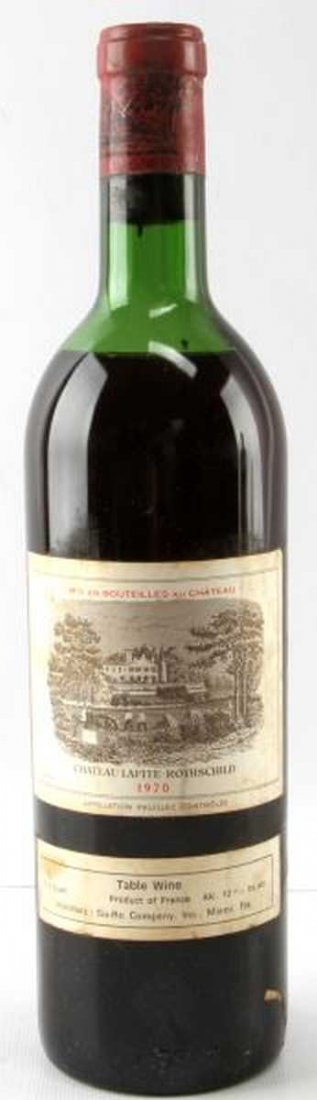 CHATEAU LAFITE - ROTHSCHILD 1970 BOTTLE OF WINE: Kept under optimal controlled conditions.