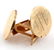 VINTAGE MENS 14KT YELLOW GOLD ENGRAVED CUFFLINKS - 2