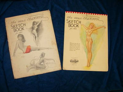 12313: 1949 NUDE PIN UP CALENDAR MACPHERSON SKETCH BOOK