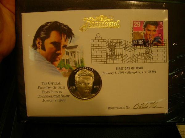 STAMP FDC 1925 COINAGE PEACE BOOK ELVIS LOT OF 192: STAMP FDC 1925 COINAGE PEACE BOOK ELVIS LOT OF 1925 FDC & COINAGE ELVIS SILVER FDC & COIN, STAMP MINT PLATES, FLA., DOLLS, JOHN WAYNE & MORE
