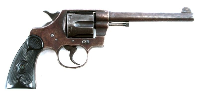 COLT ARMY .38 SPECIAL DOUBLE ACTION REVOLVER: Colt Army .38 Special double action revolver. Colt marked on diamond fine grip plates. "COLT ARMY 38 SPECIAL" engraved on barrel. Bore in good condition. Serial #428936. Requires FFL fee for transfer.