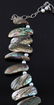 LADIES STERLING NECKLACE WITH ABALONE AND PEARLS - 2