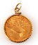 1911 GOLD INDIAN HALF EAGLE COIN IN NECKLACE BEZEL - 2