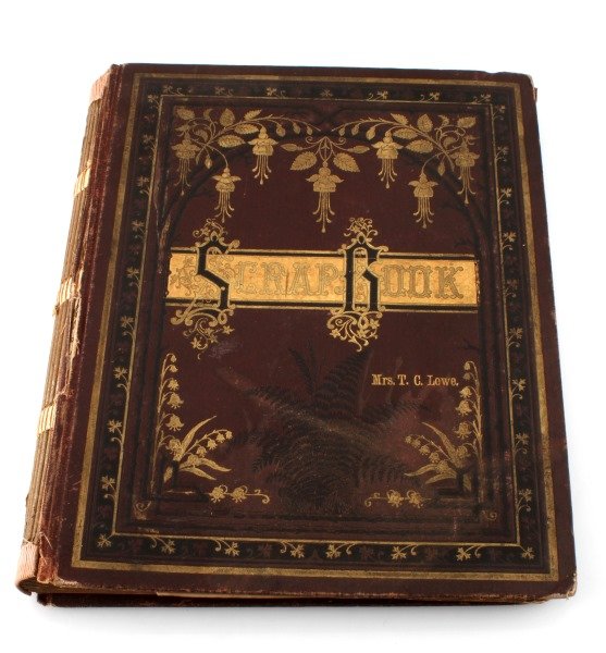 SCRAP BOOK OF EARLY 1900S MEMPHIS NEWS PAPERS: Scrap book its self is not in very good condition. Most of the news paper articles are in good to fair condition. They are mostly about 2 predominate families in Memphis the Polks and the Boyles.