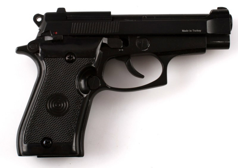EKOL SPECIAL 99 DUMMY PROP TRAINING GUN 9MM TURKEY: Deactivated EKOL Special 99 pistol in 9mm. Non firing training or prop gun. Made in Turkey. No magazine.