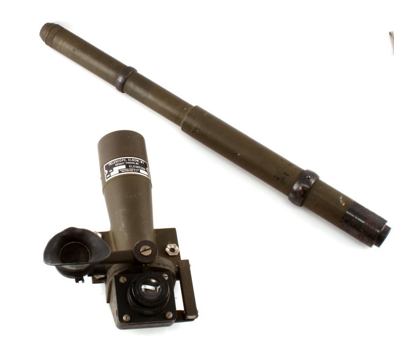 TELESCOPE TANK SIGHT M70-D & M7 ELBOW TELESCOPE: Both scopes are functional with reasonably clear lenses, M70 is Bell and Howell the M7 is Kodak.