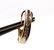14KT YELLOW GOLD J HOOP DIAMOND EARRING - 3