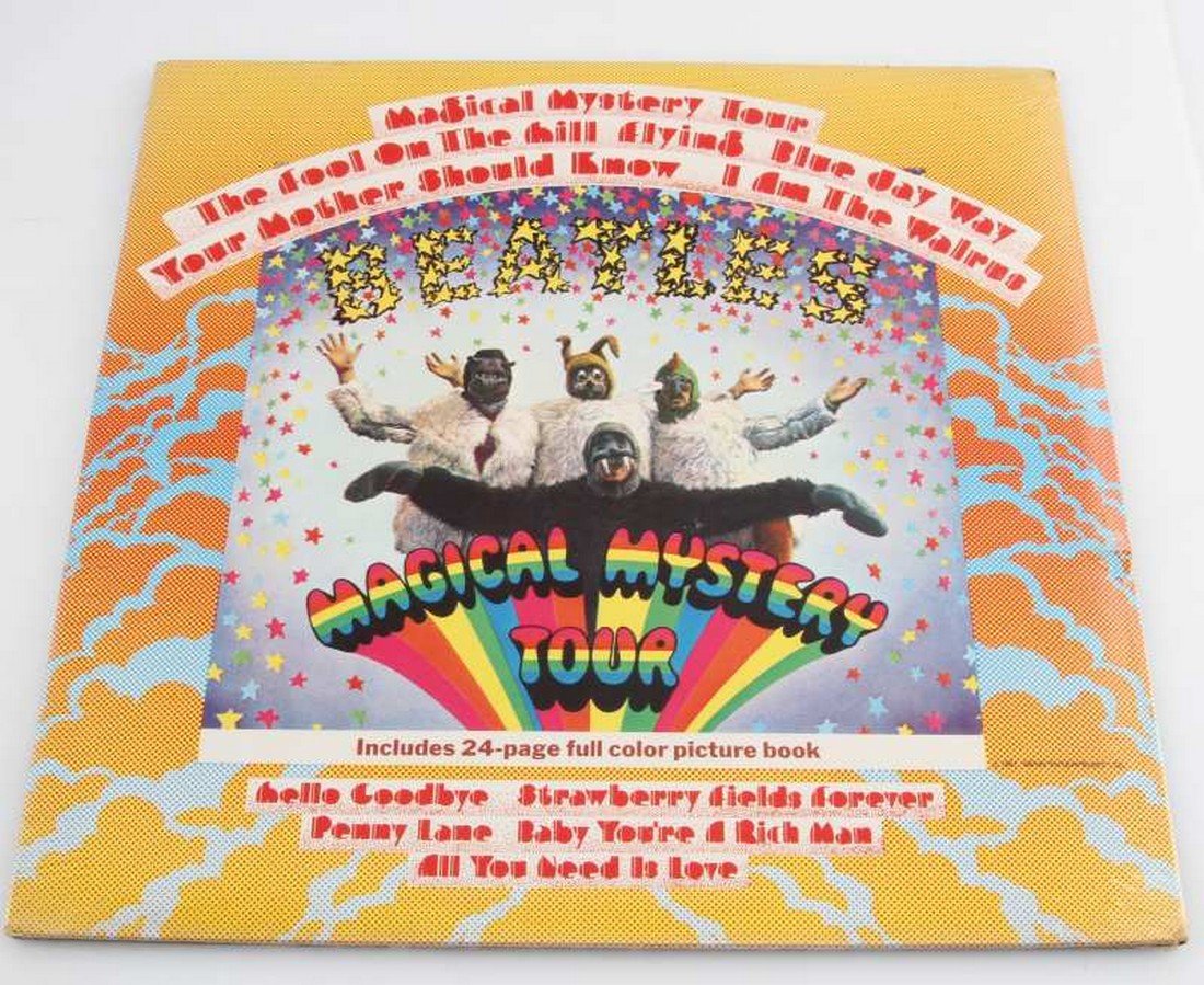 1967 BEATLES MAGICAL MYSTERY TOUR SEALED ALBUM: 1967 Nems Enterprises, includes 24 page color picture book , SMAL 2835 stereo, factory sealed.