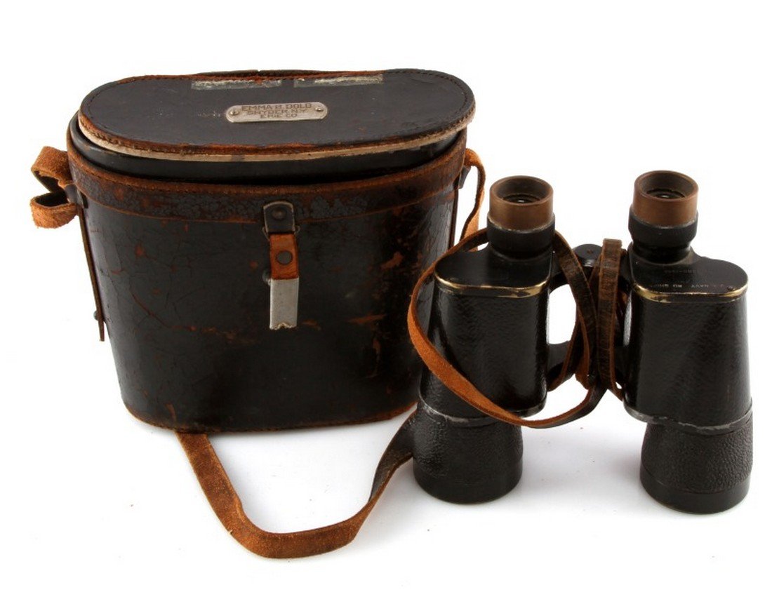 CARL ZEISS WWII US NAVY BU SHIPS BINOCULARS 7X50: Has a tag attached from USS Emma B. Dold (marked case and binocular. They are marked Emma B. Dold the case as well as the binoculars. No record is found for that vessel, nonetheless it reads on the de