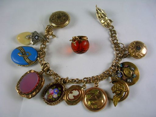 78 14kt Antique Gold Charm Bracelet Charms 7 14k Bra Jun 23 Antique Gold Charm Bracelet Charms