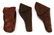 3 ANTIQUE SINGLE ACTION PISTOL HOLSTERS