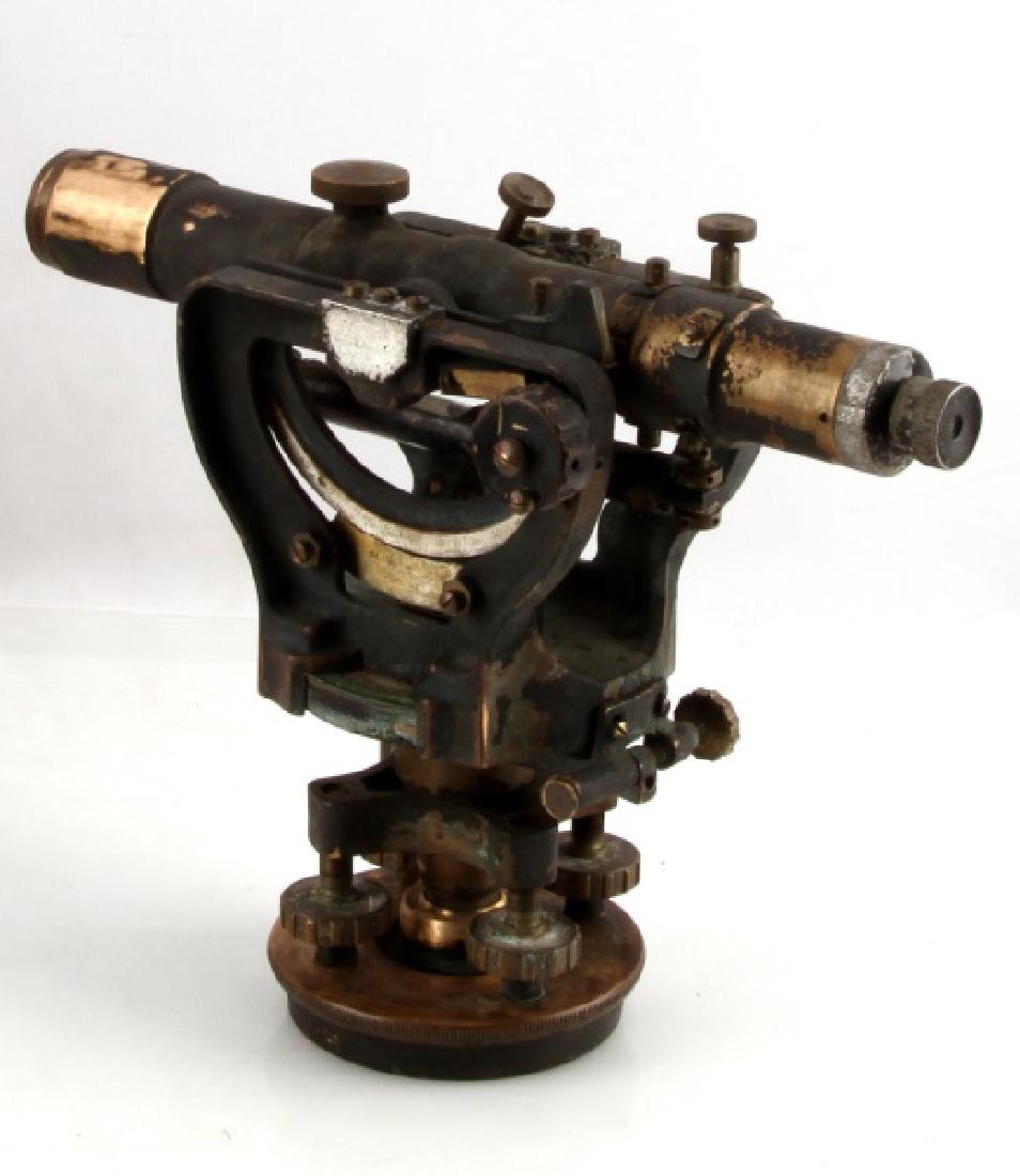 SEILER INSTRUMENTS SAILOR'S NAVIGATION TELESCOPE: Antique Seiler Instruments Co. Sailor's navigational mounted telescope Serial Number: 13189, complete with mount, dials, water-level, original frame, and original wooden box. Item is in over all good 