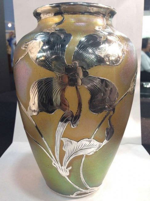 Loetz Silver Overlay Vase c.1915 (1 of 8)