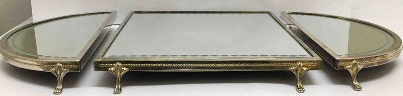 Silver plate 3 Piece Plateau 1950s (1 of 3)