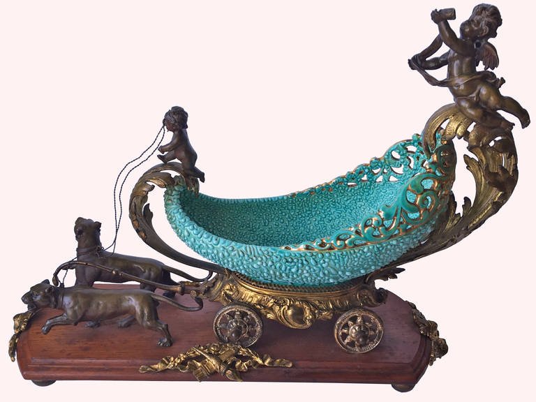 Unusual Art Nouveau Porcelain and Bronze c1900 (1 of 10)