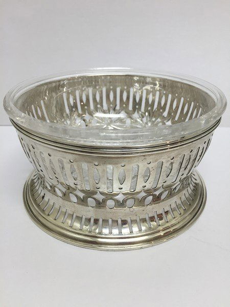 American Brilliant Cut Bowl w/ Sterling Liner by Gorham (1 of 5)