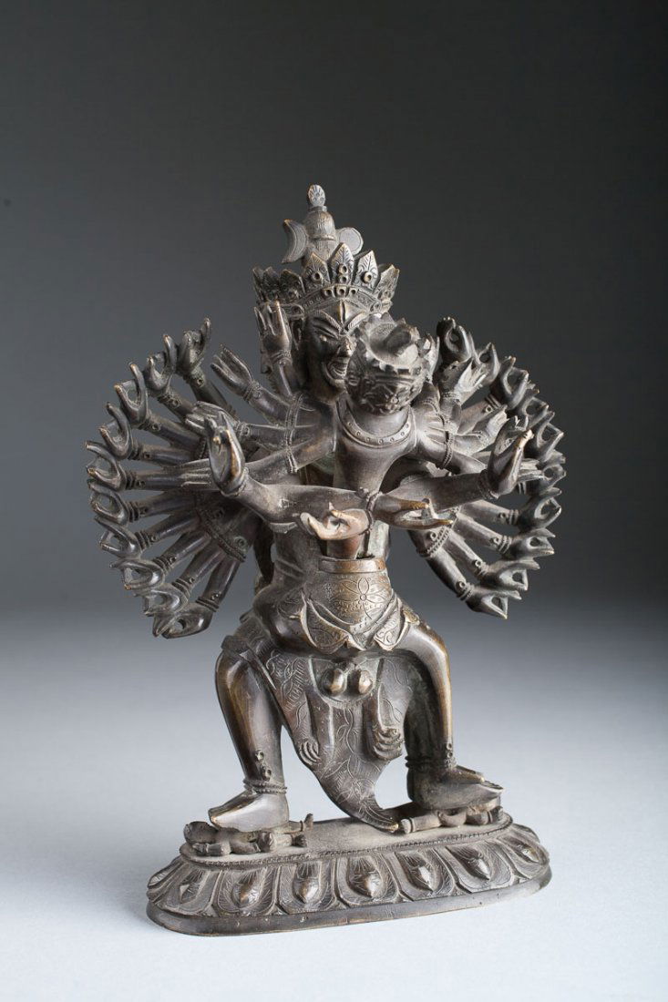 Antique Chinese Bronze Tibetan Buddha (1 of 10)