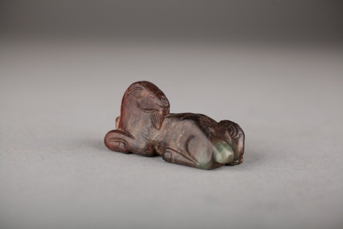 Chinese Antique Jade Ram group - Canadian (1 of 4)