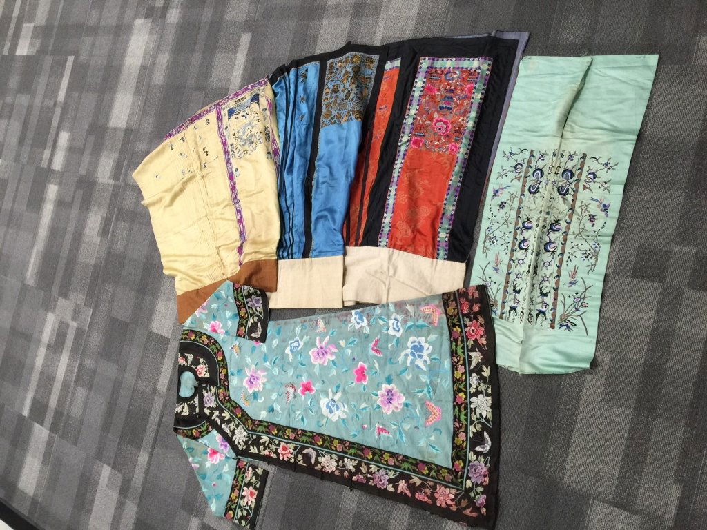 (5 pcs) Antique Chinese Embroidery Robe and Skirts (1 of 5)