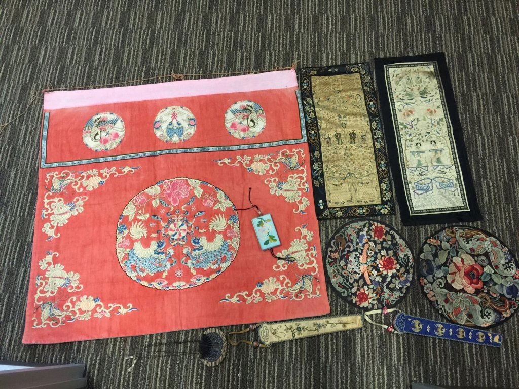 Lot of Antique Chinese Silk Embroidery (1 of 7)