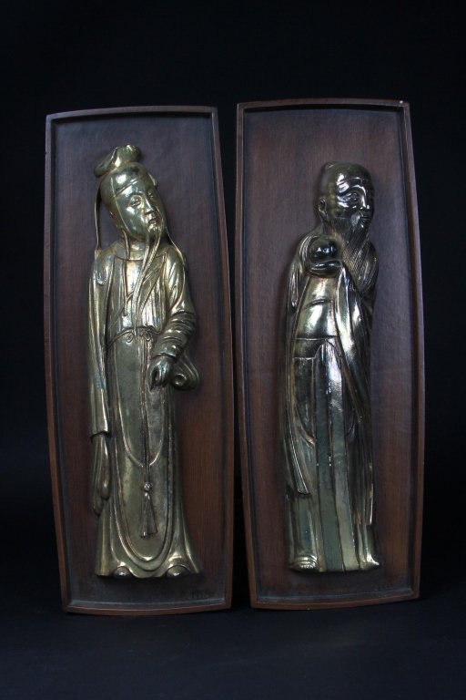 Antique Two Chinese Imortal Wall Hangers (1 of 7)