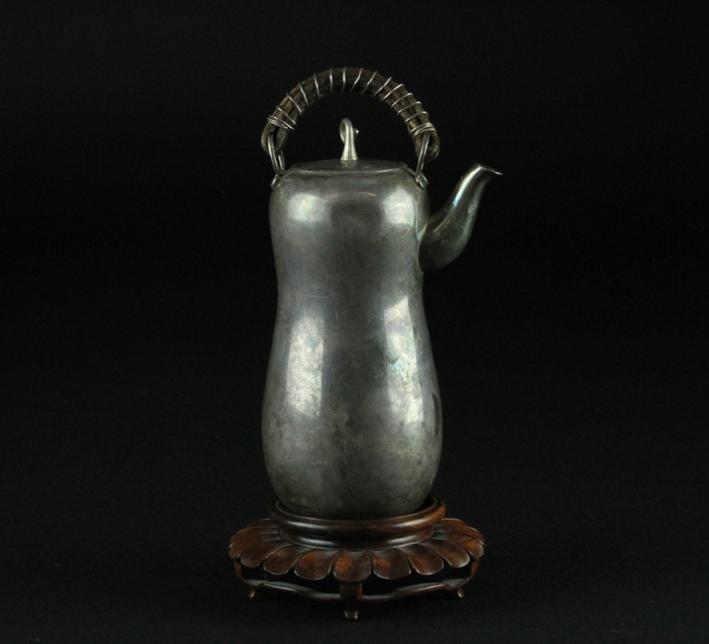 Antique Japanese unusual Silver Teapot (1 of 5)