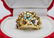 Ladies' 18 k gold cocktail ring, size 5