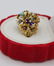 Ladies' 18 k gold cocktail ring, size 5 - 4