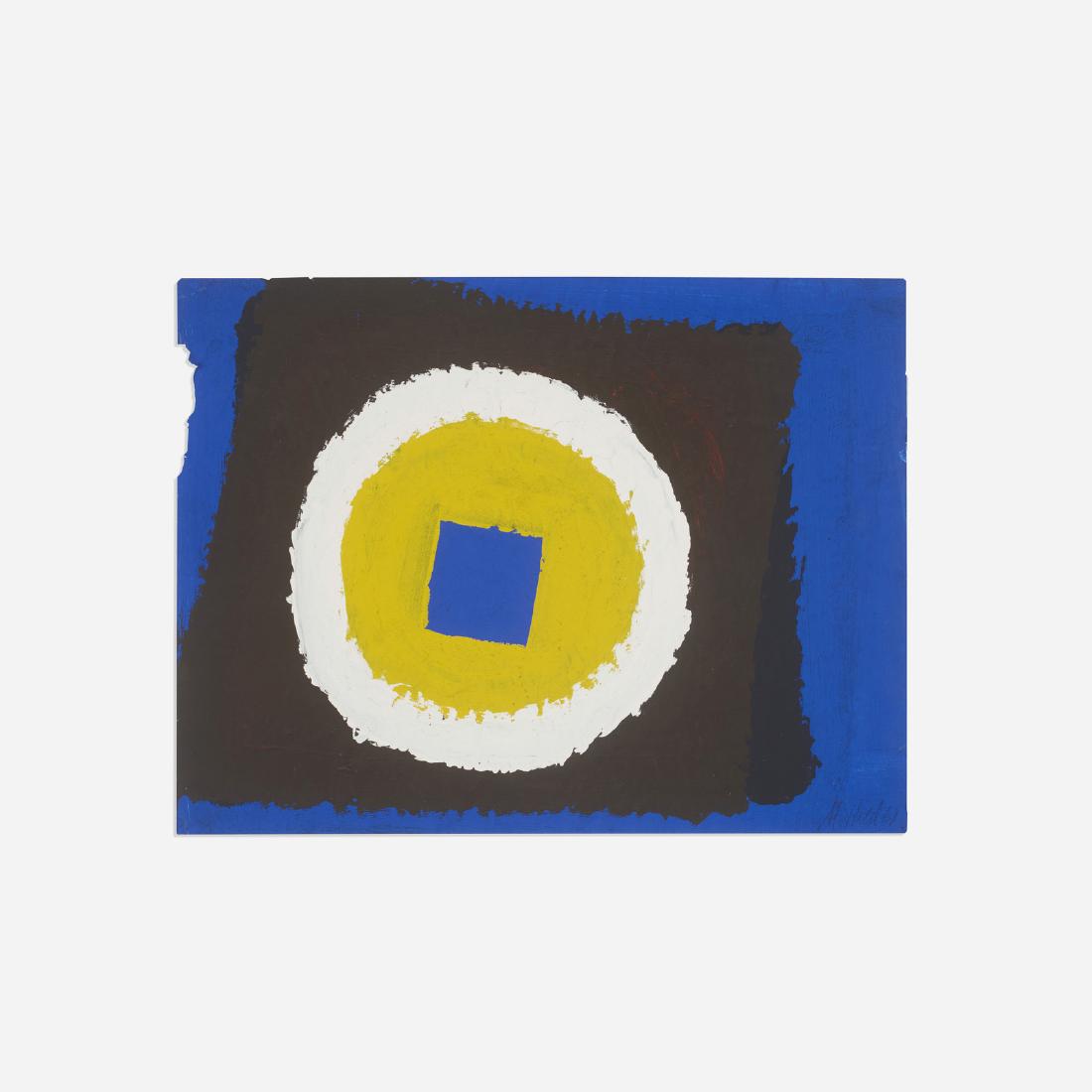 Al Held, Untitled: Al Held Untitled 1961gouache on paper mounted to board18 h x 24 w in (46 x 61 cm) Signed and dated to lower edge 'Al Held 61'. Provenance: Acquired from Galeria Bonino, Bu