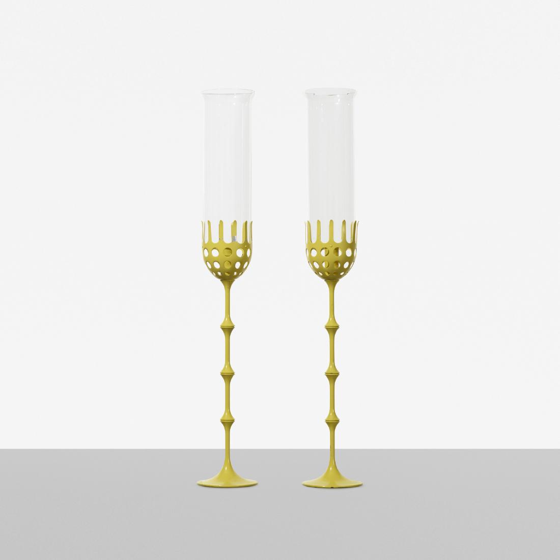 Bjorn Wiinblad, candlesticks, pair (1 of 2)