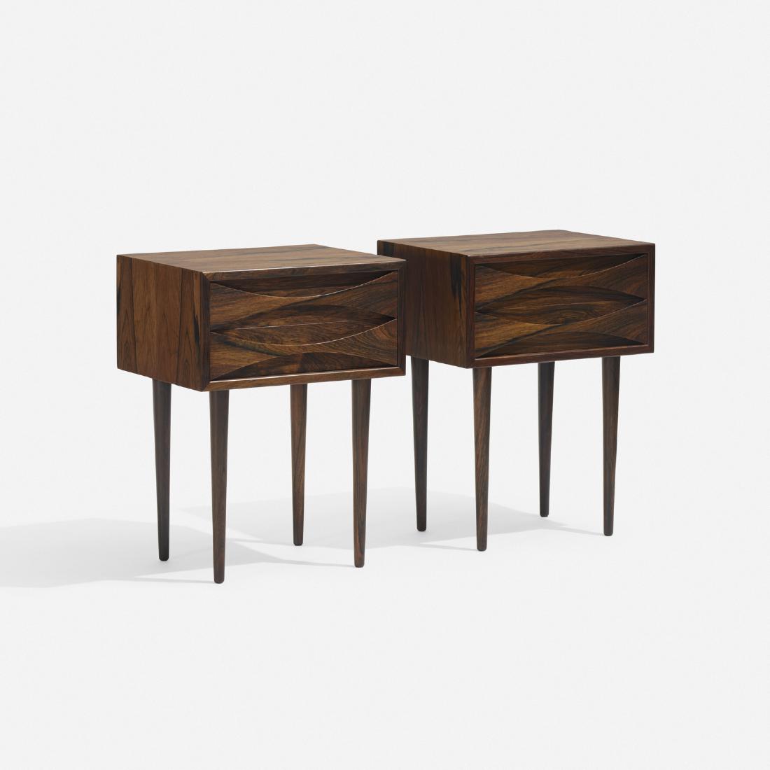 Arne Vodder, nightstands, pair: Arne Vodder nightstands, pair Sibast MoblerDenmark, c. 1960rosewood15.75 w x 12.5 d x 21.25 h in (40 x 32 x 54 cm) Nightstands each feature two drawers.