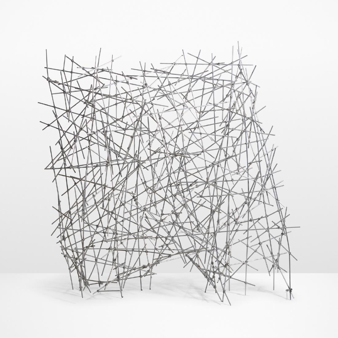 Fernando and Humberto Campana, Escultura screen: Fernando and Humberto Campana Escultura screen Estudio CampanaBrazil, 1993anodized aluminum, wire78.25 h x 74 w x 29.5 d in (199 x 188 x 75 cm) This work is from the edition of 11. <