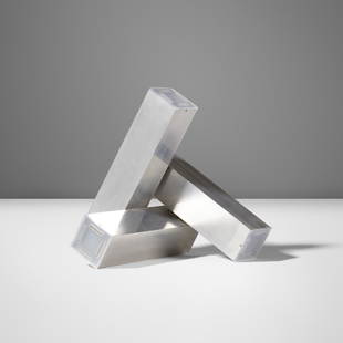 Fabrizio Cocchia and Gianfranco Fini, Ascissa lamp: Fabrizio Cocchia and Gianfranco Fini Ascissa lamp New LampItaly, 1970aluminum, plastic12.75 w x 12.75 d x 12.75 h in (32 x 32 x 32 cm) In this design, Cocchia and Fini developed an indirect