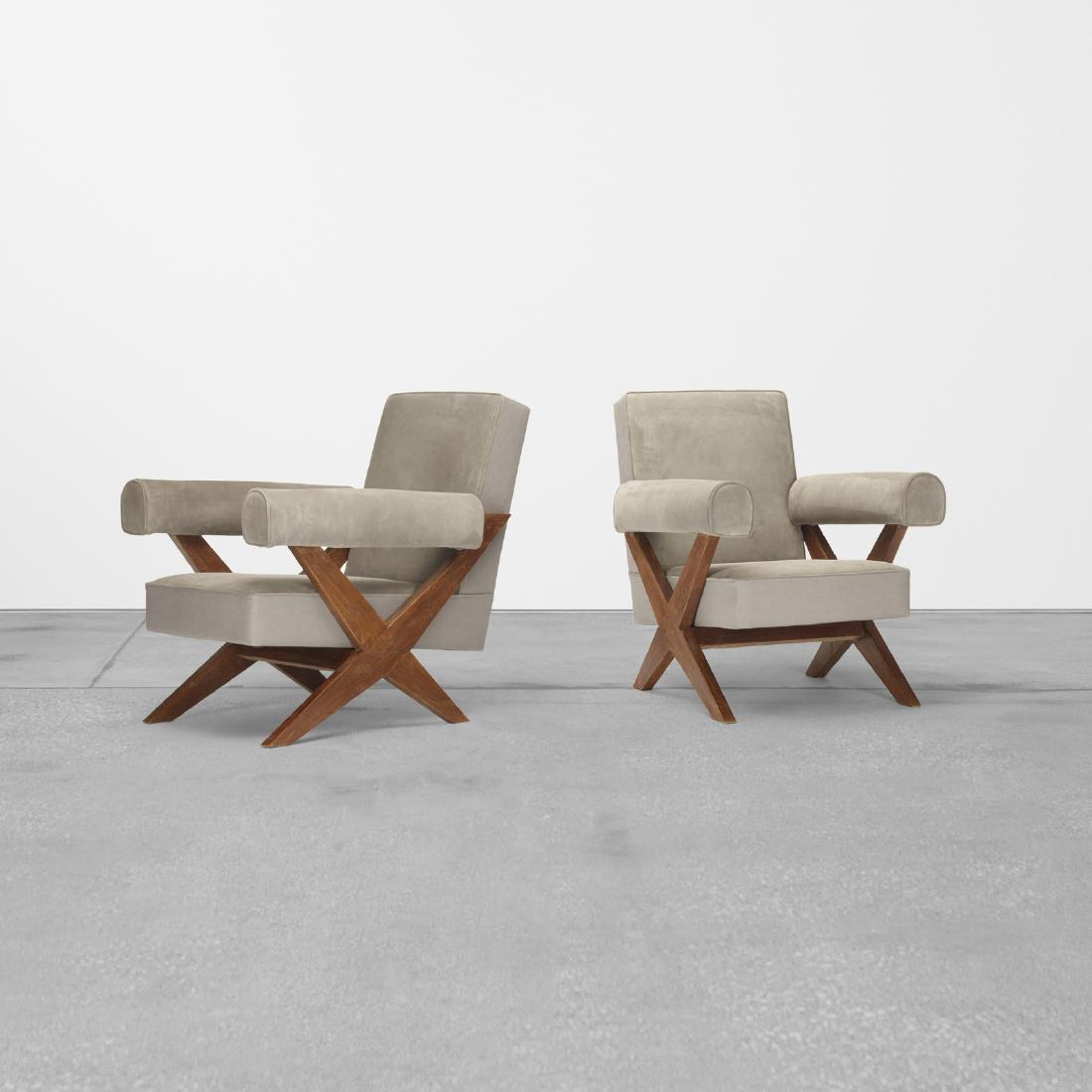 Pierre Jeanneret, Rare Lounge Chairs, Chandigarh