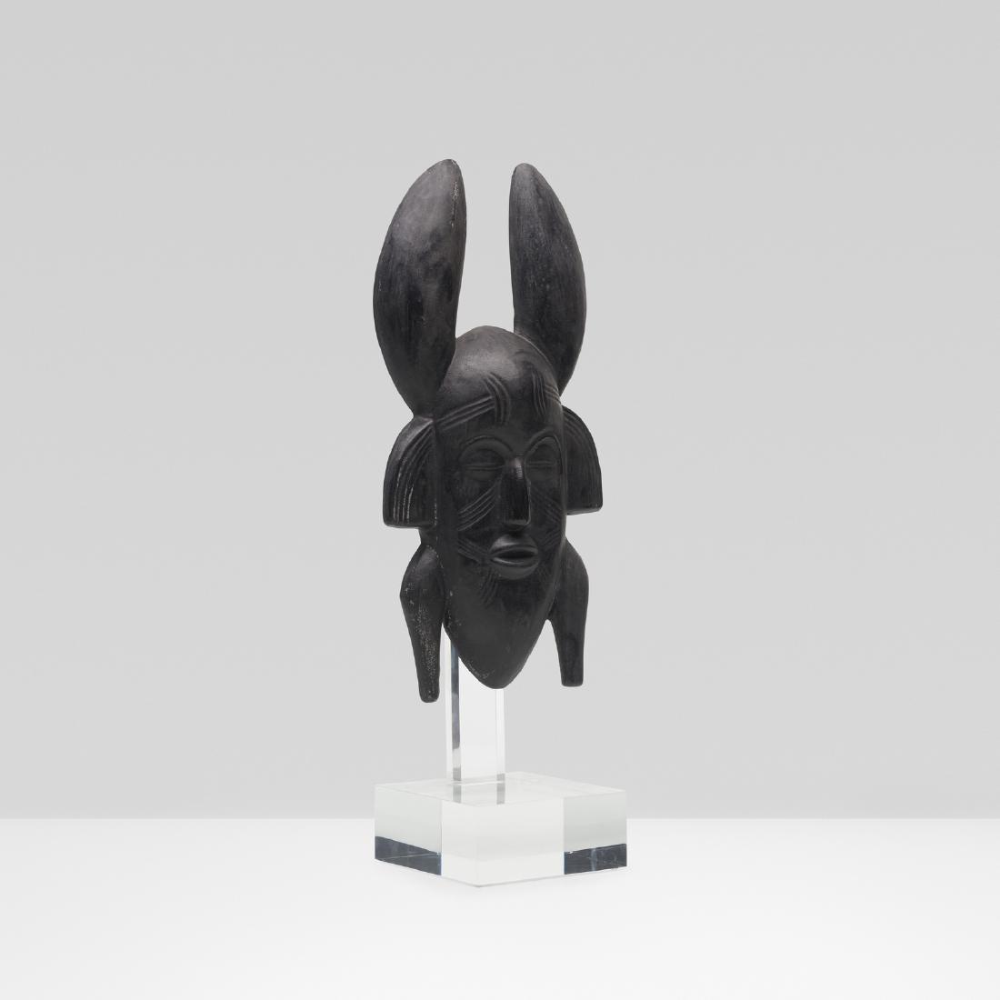 Roger Capron, mask: Roger Capron mask VallaurisFrance, 1956glazed earthenware7 w x 3 d x 15 h in (18 x 8 x 38 cm) Signed with impressed manufacturer's mark to reverse: [Capron Vallauris France]. Signed with gl