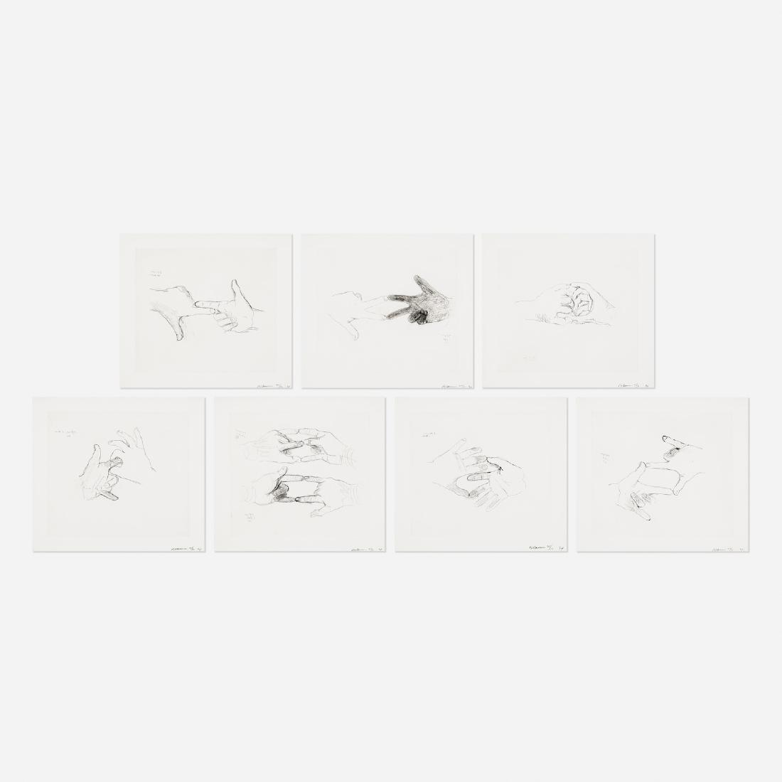 Bruce Nauman, Fingers and Holes (seven works) (1 of 4)