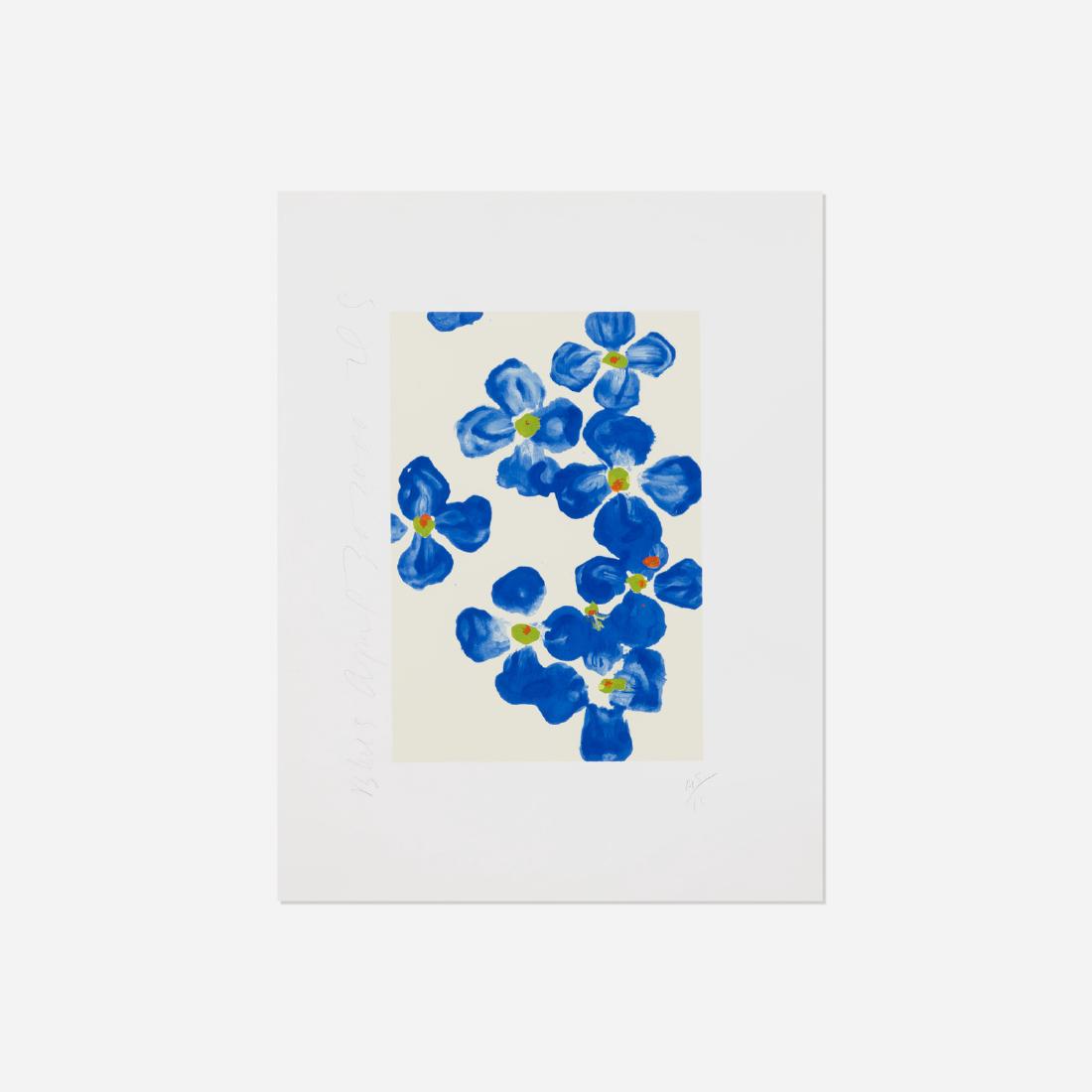 Donald Sultan, Blues April 30, 2000, Wildflowers series (1 of 1)