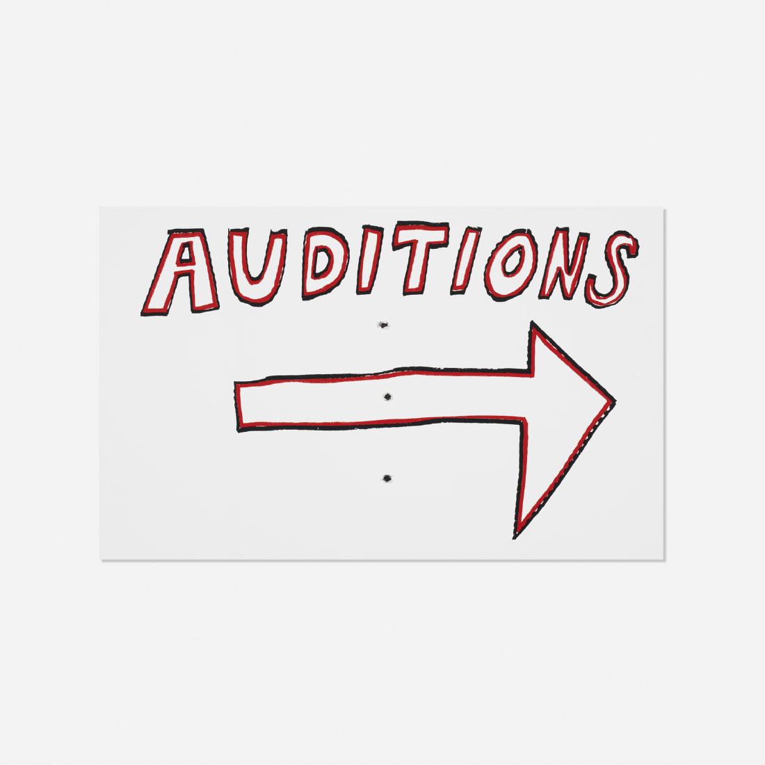 Mike Kelley, Street Sign: Mike Kelley Street Sign 2004lithographic transfer print on enameled aluminum15 h x 24 w in (38 x 61 cm) Signed, dated and numbered to verso '40/100 M. Kelley 2004'. This work is number 40 from th