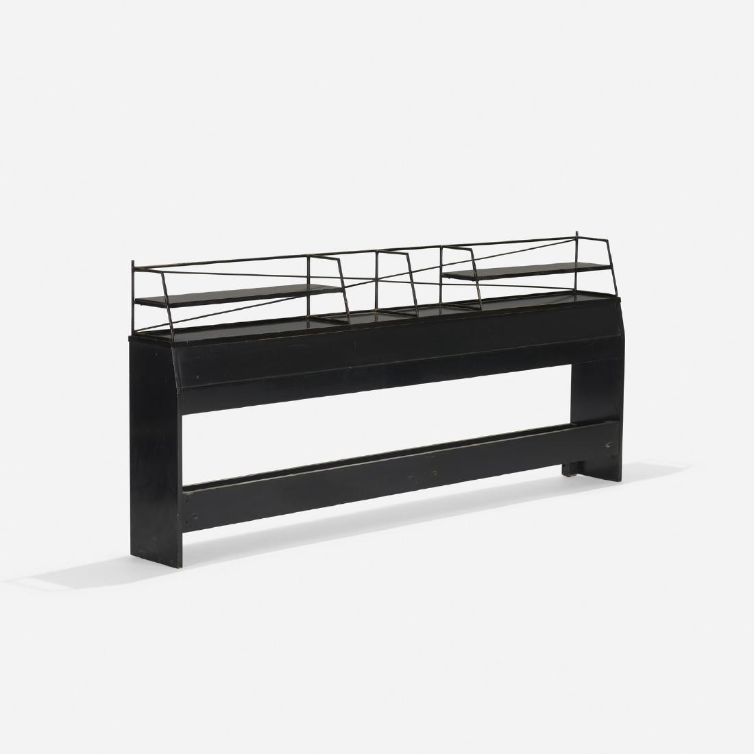 Paul McCobb, Planner Group headboard, model 1553 6/6: Paul McCobb Planner Group headboard, model 1553 6/6 WinchendonUSA, 1953lacquered wood, enameled steel79 w x 9.5 d x 35.75 h in (201 x 24 x 91 cm) Literature: Planner Gro